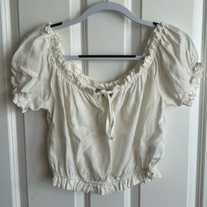 White Off the Shoulder Top
